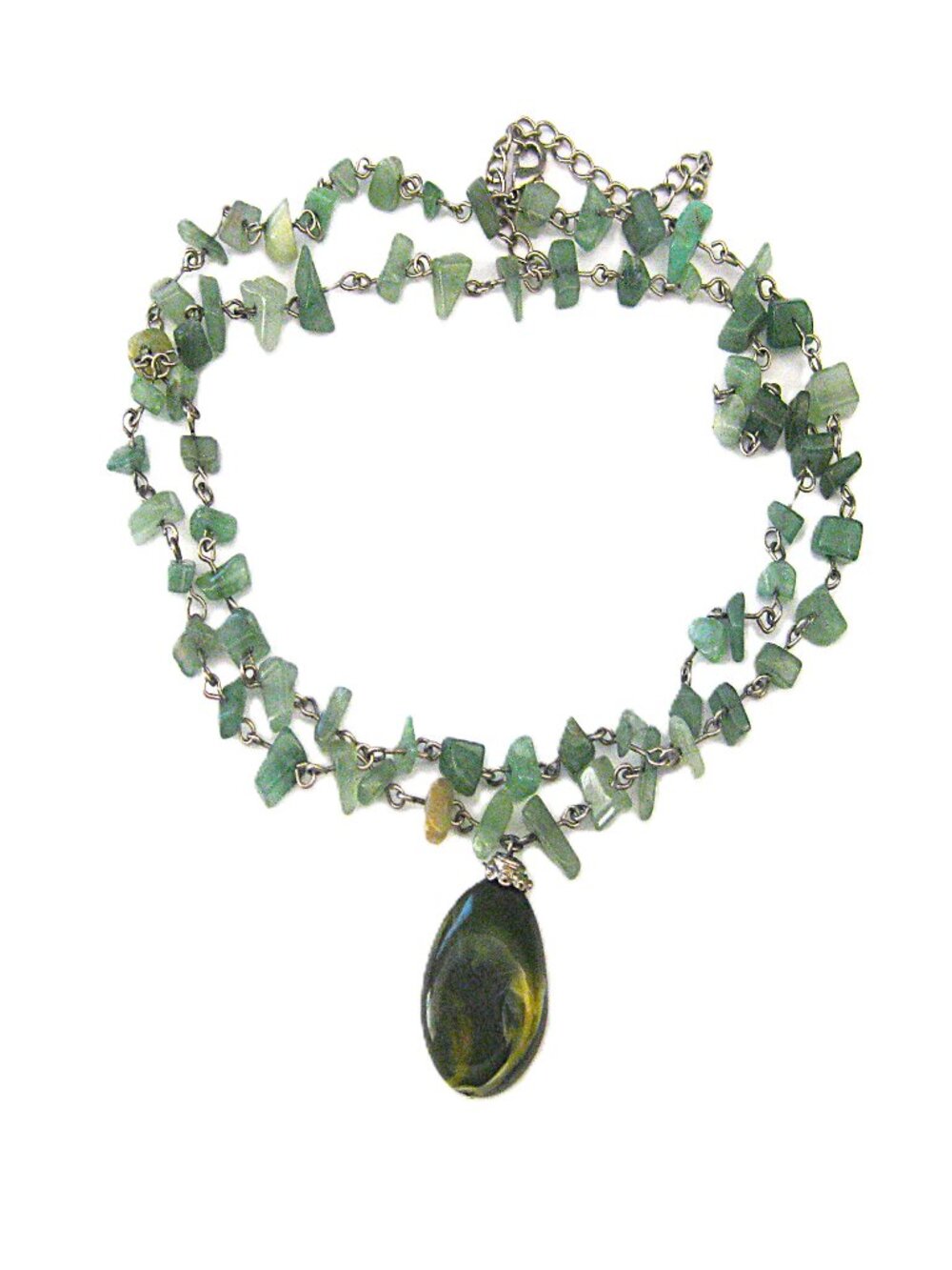 Vintage  Jade Nugget Choker Necklace